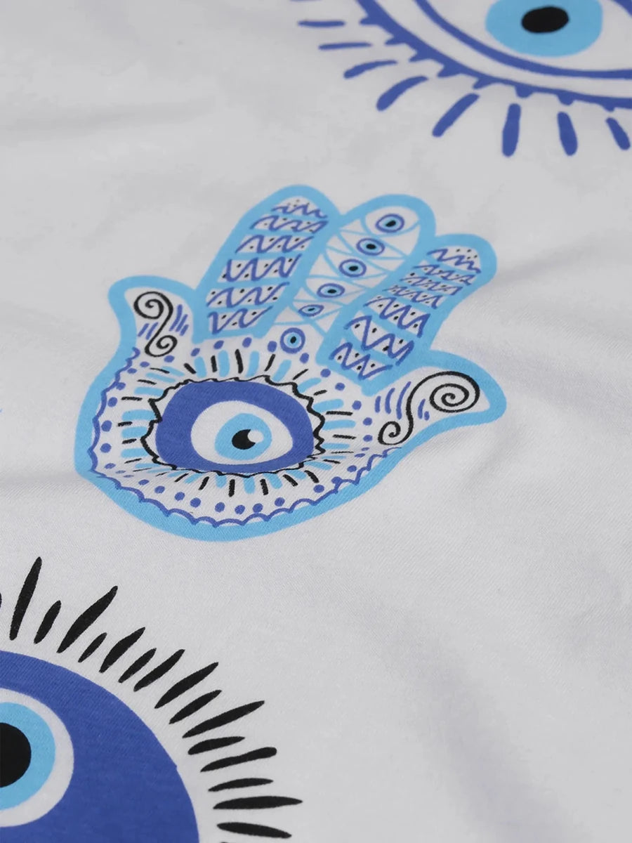 Karma Oversized Tee - White - REAL n RARE
