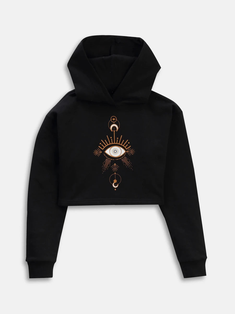 Levitate Crop Hoodie & PJ - Black - REAL n RARE