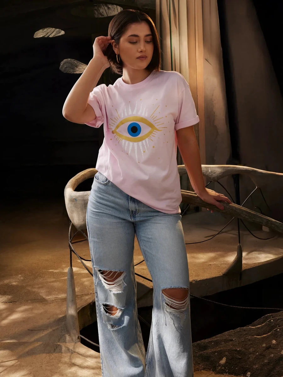 Light Oversized Tee - Pink - REAL n RARE
