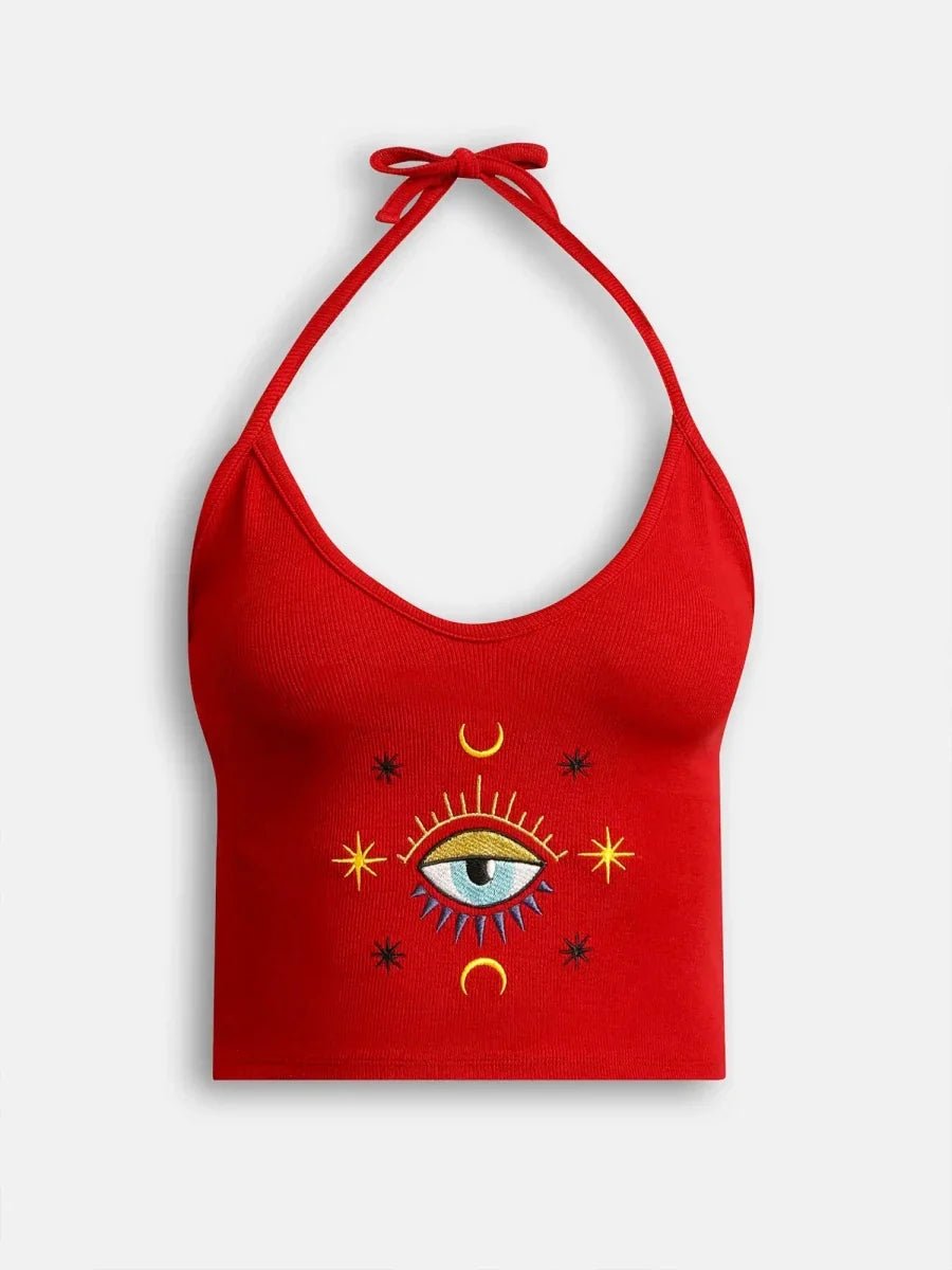 Oxyblood Red Sparkle Tie Me Up Top - REAL n RARE