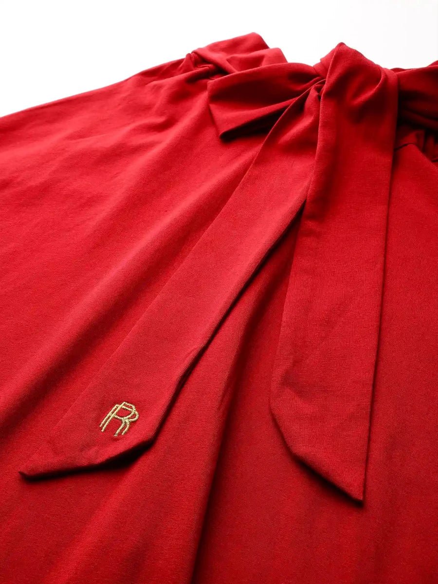 Oxyblood Red Spin Me Butter Skirt - REAL n RARE
