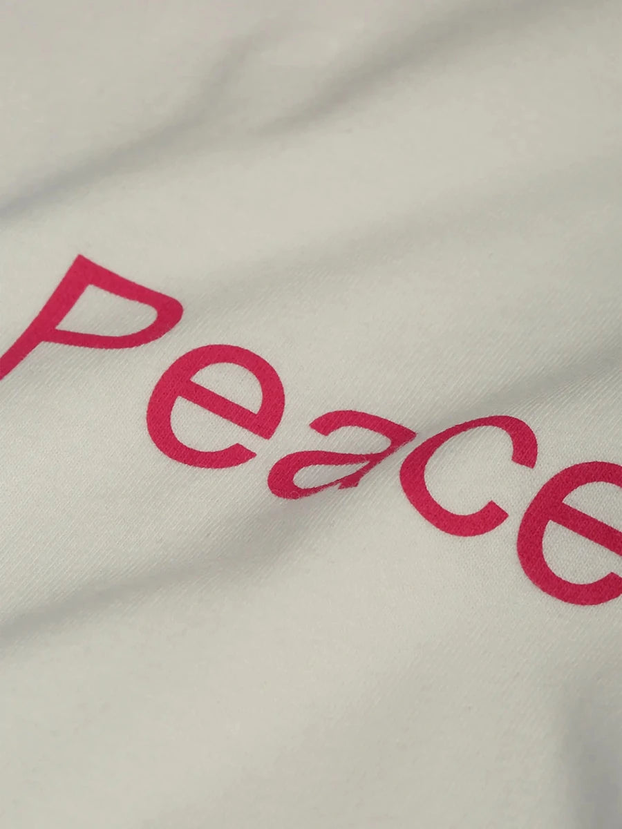 Peace Off Oversized Tee - Off White - REAL n RARE
