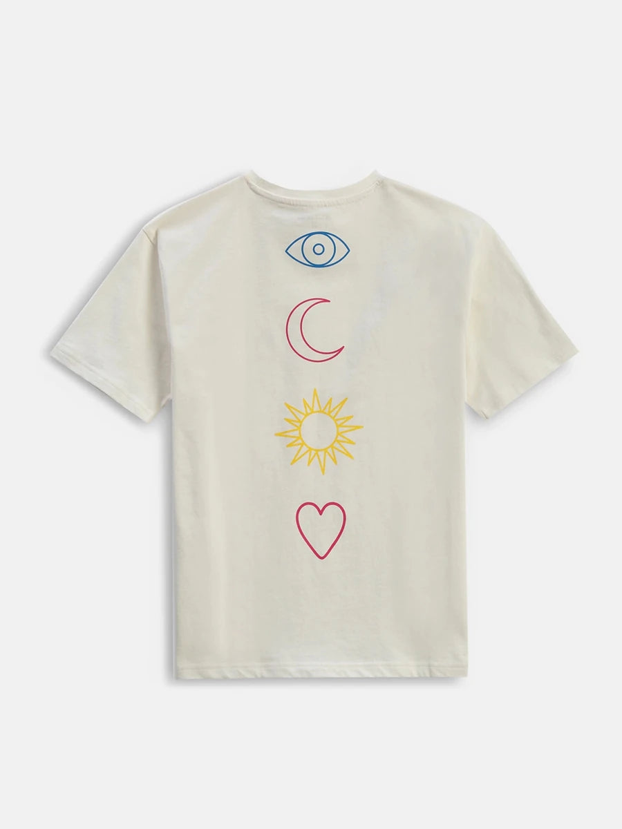 Peace Off Oversized Tee - Off White - REAL n RARE