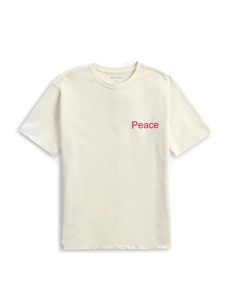 Peace Off Oversized Tee - Off White - REAL n RARE