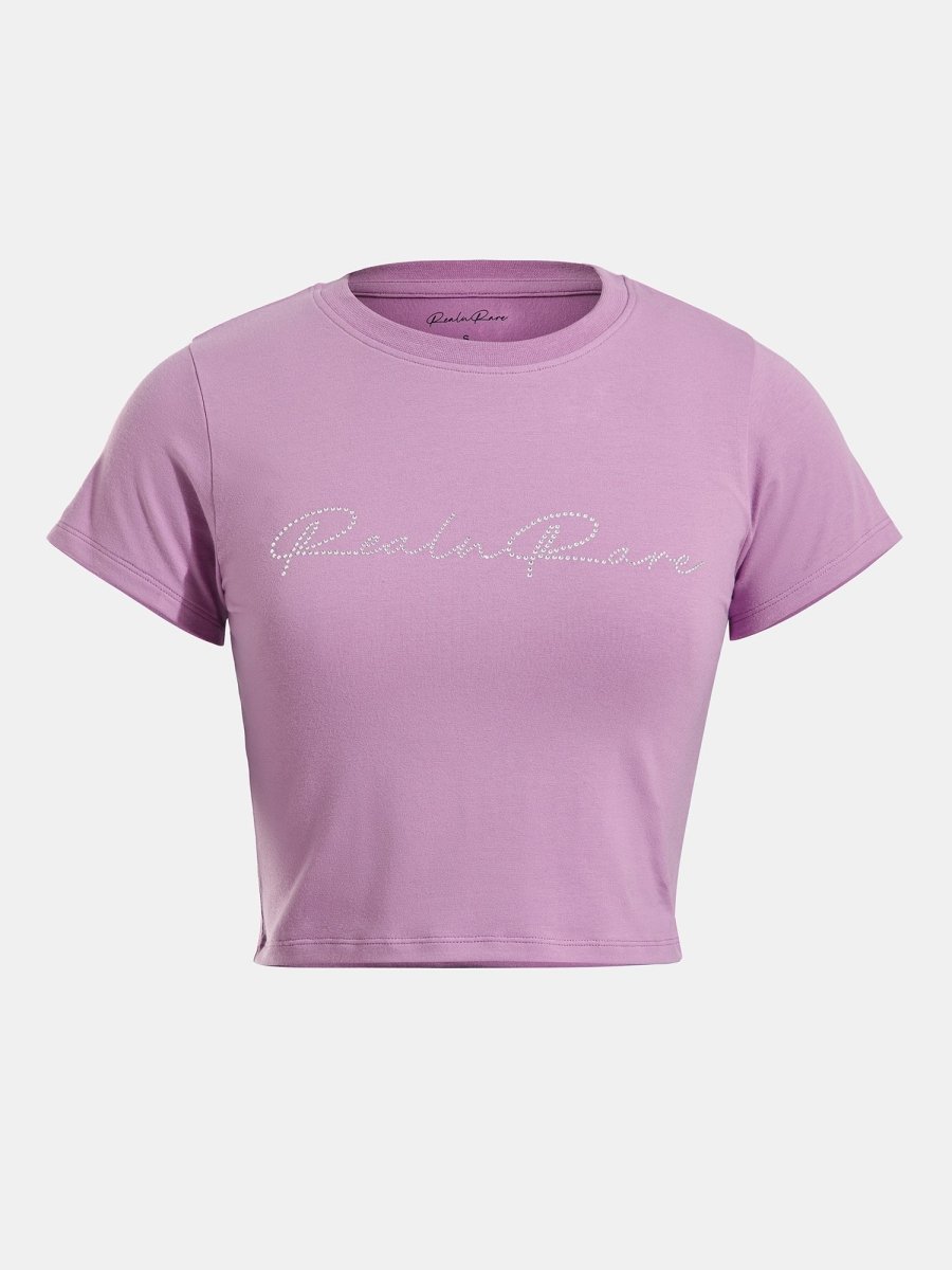 Real n Rare Crop Tee - Pink - REAL n RARE