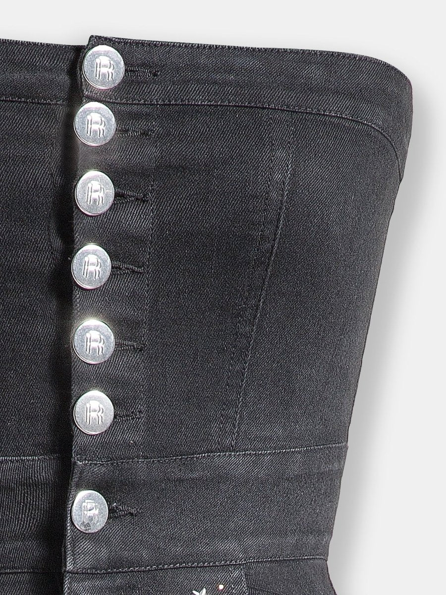 Real n Rare Denim Bodycon - Dark Black - REAL n RARE
