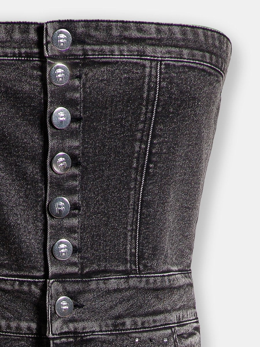 Real n Rare Denim Bodycon - Light Black - REAL n RARE