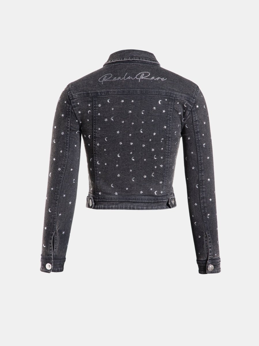 Real n Rare Denim Crop Jacket - Light Black - REAL n RARE