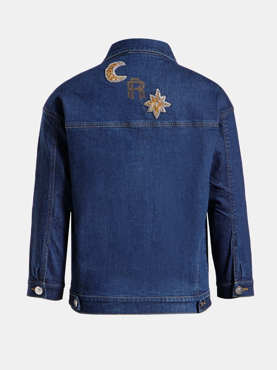 Real n Rare Denim Oversized Jacket - Dark Blue - REAL n RARE