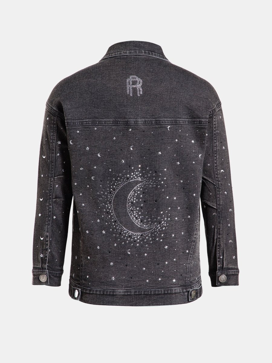 Real n Rare Denim Oversized Jacket - Light Black - REAL n RARE