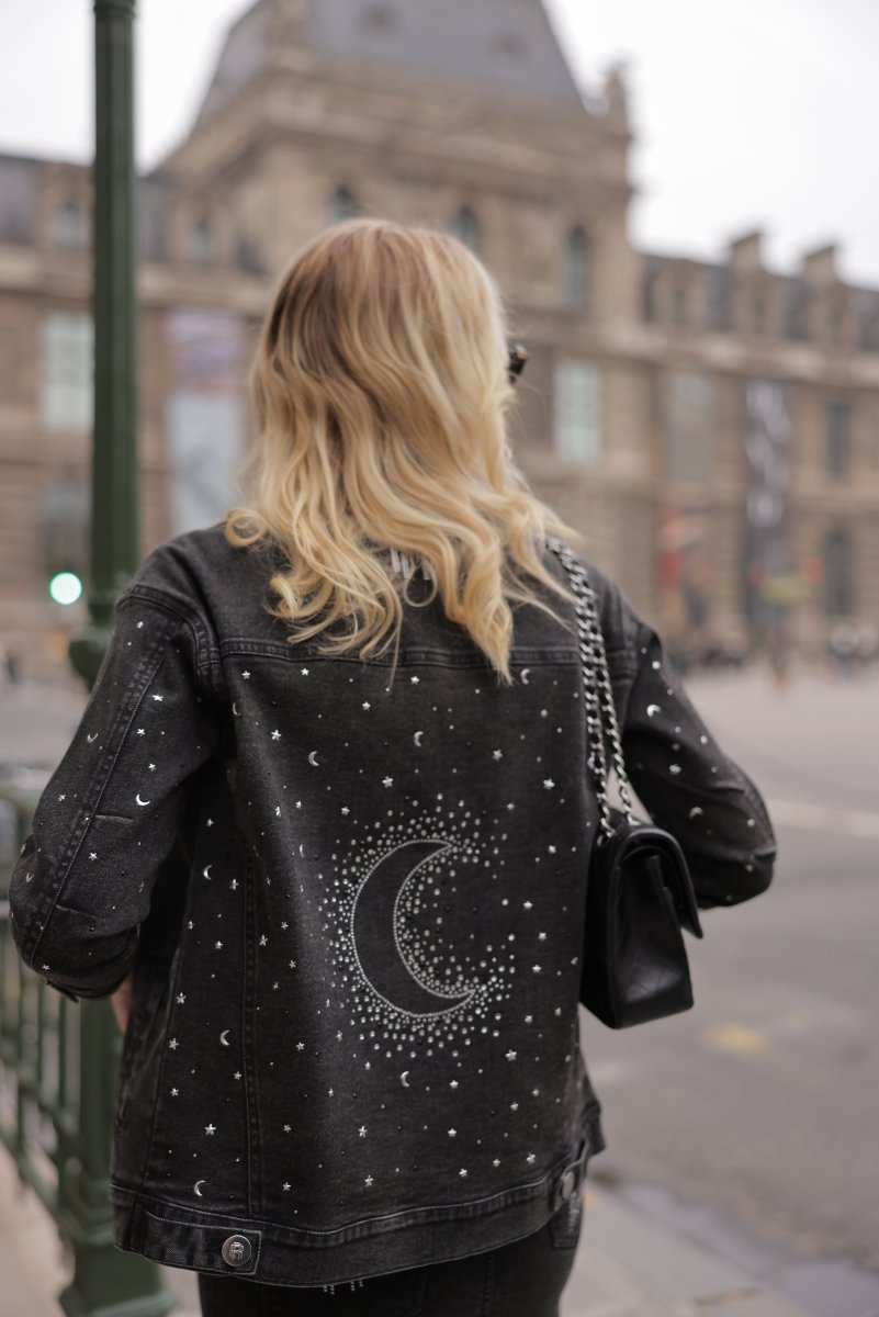 Real n Rare Denim Oversized Jacket - Light Black - REAL n RARE