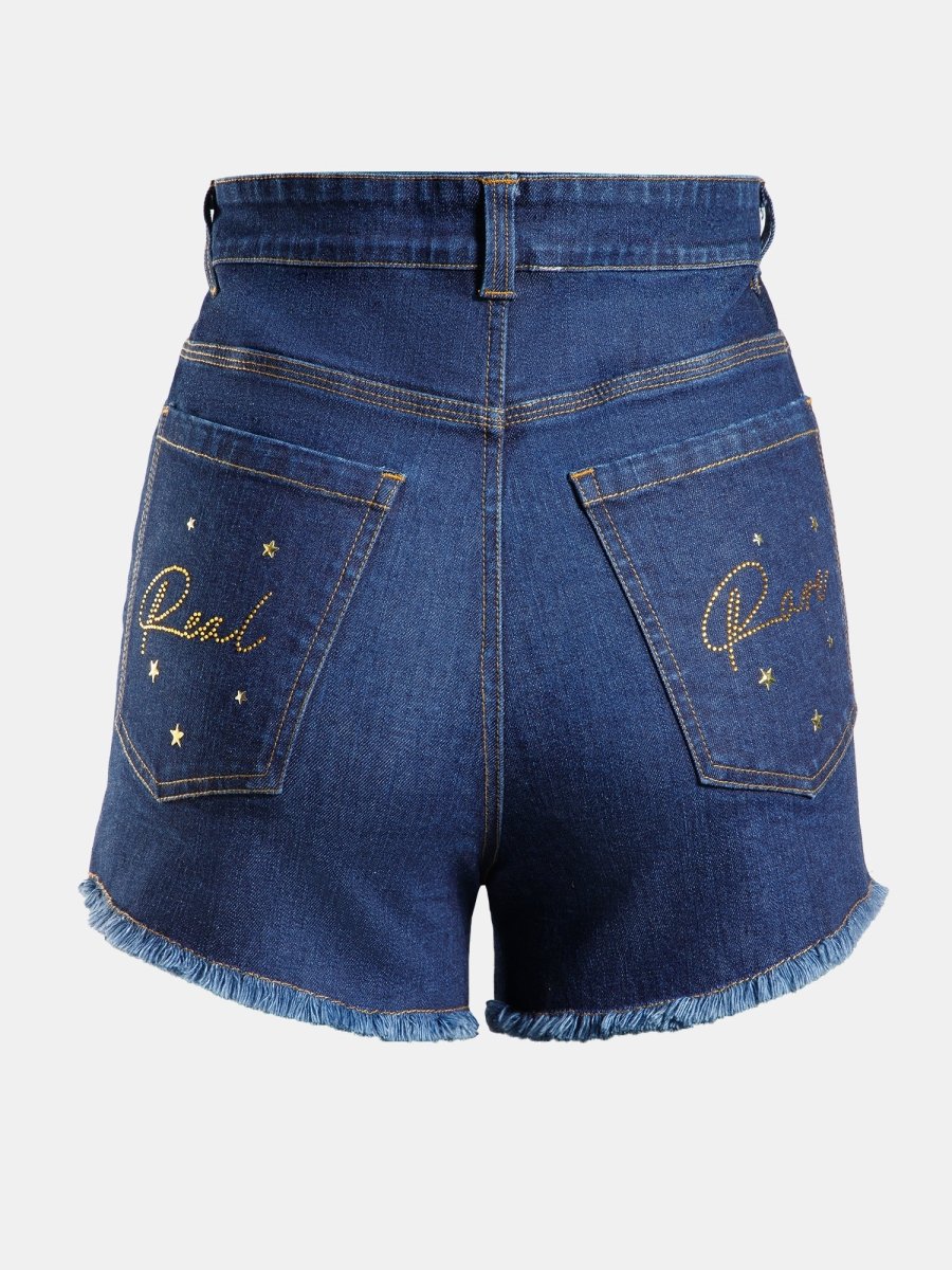 Real n Rare Denim Shorts - Dark Blue - REAL n RARE