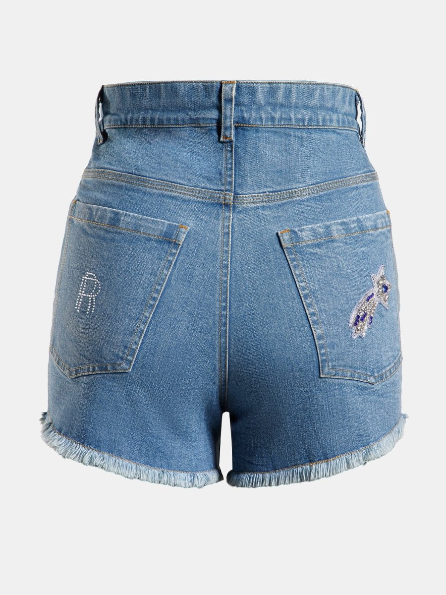 Real n Rare Denim Shorts - Light Blue - REAL n RARE