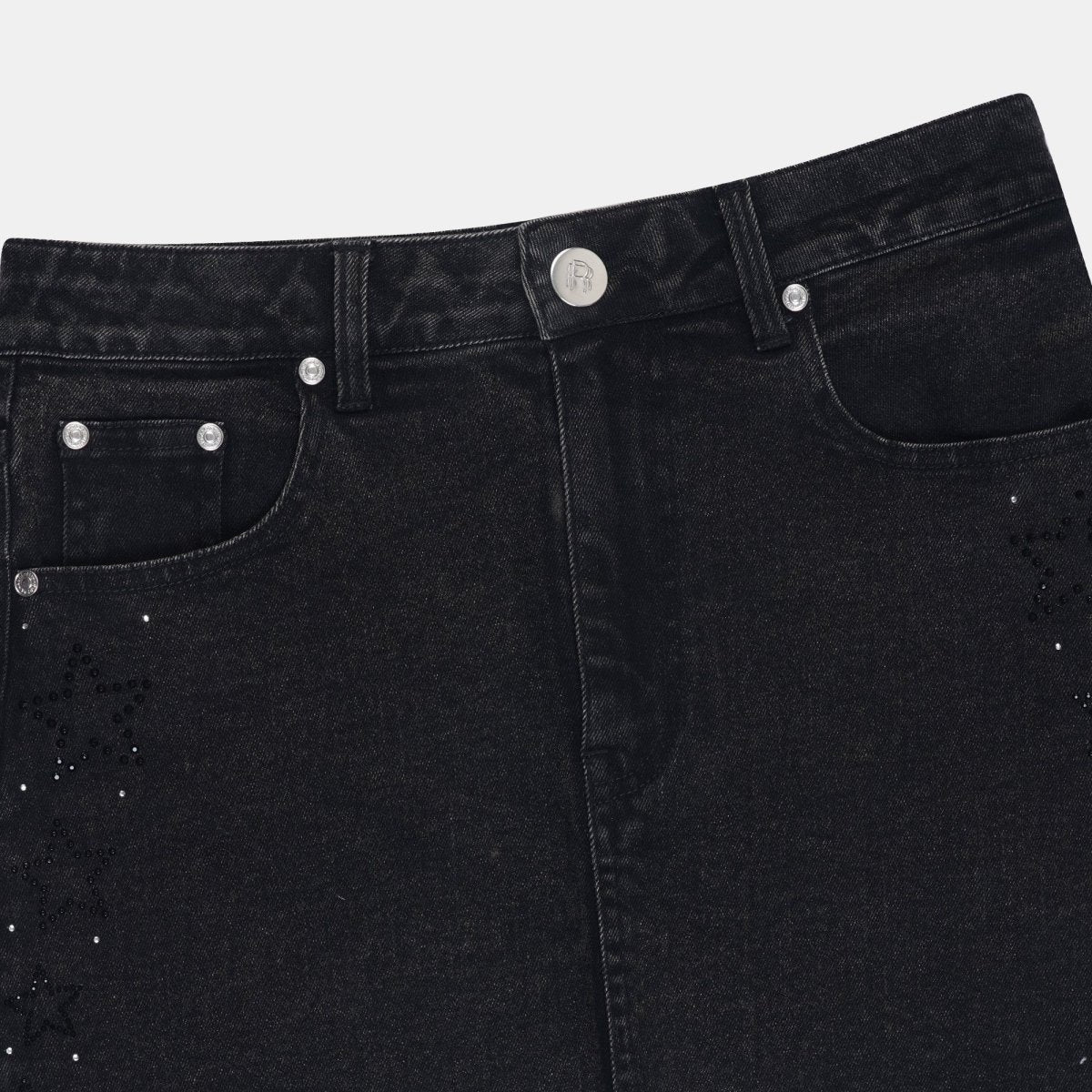 Real n Rare Denim Skirt Light Black - REAL n RARE