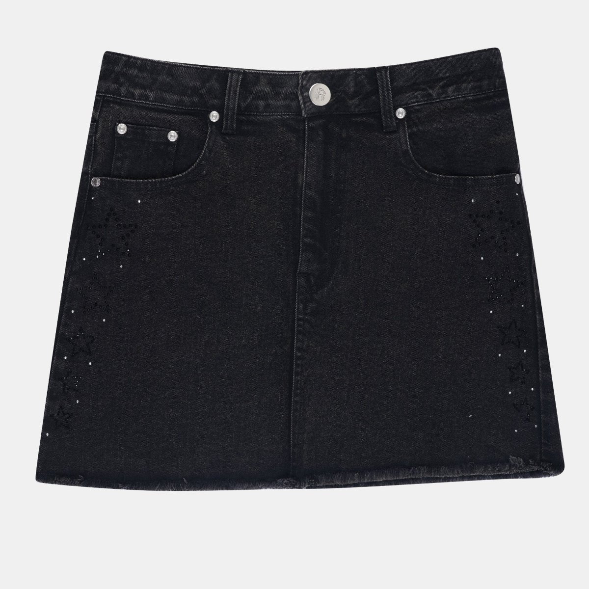 Real n Rare Denim Skirt Light Black - REAL n RARE