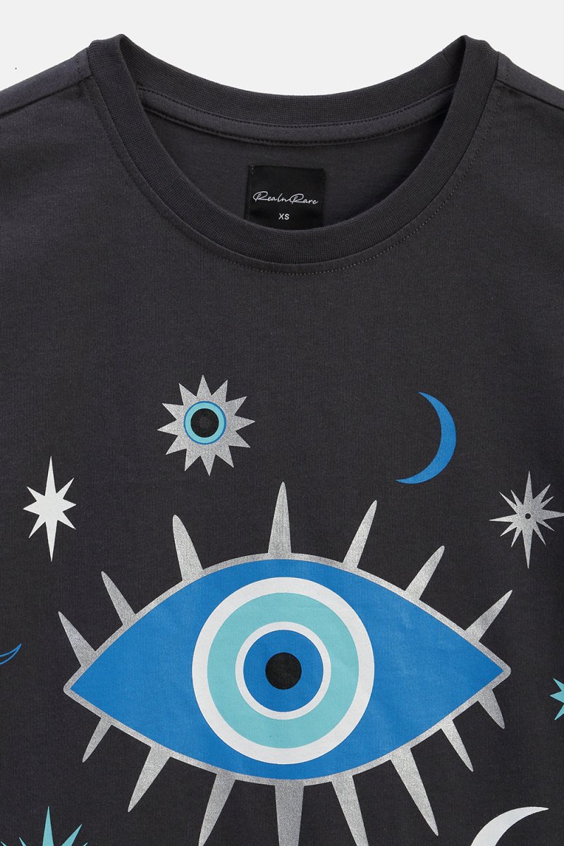Shooting Stars Oversized Tee - Grey - REAL n RARE