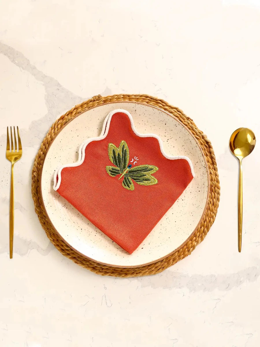 Table Napkins (Coral - Set of 2) - REAL n RARE
