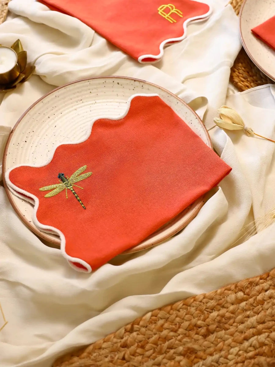 Table Napkins (Coral - Set of 2) - REAL n RARE