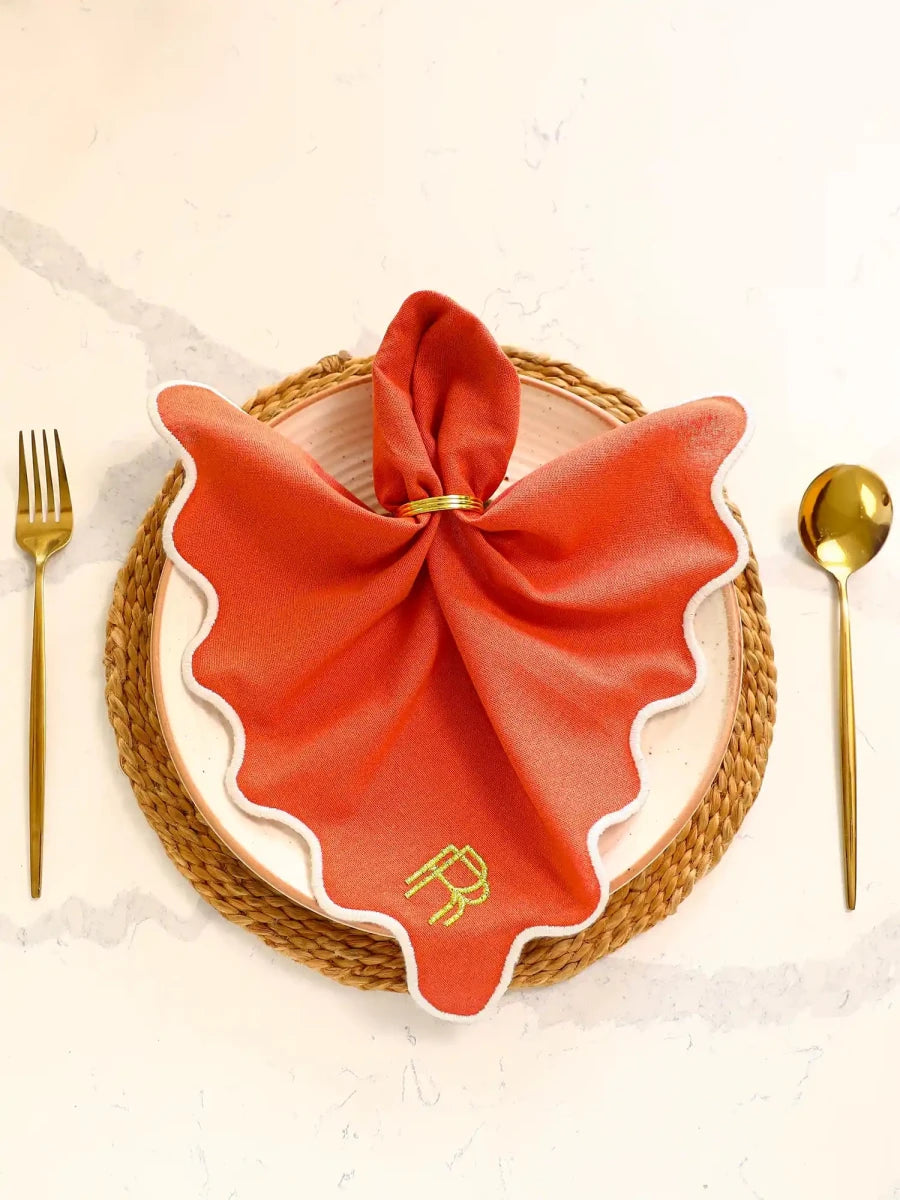 Table Napkins (Coral - Set of 2) - REAL n RARE