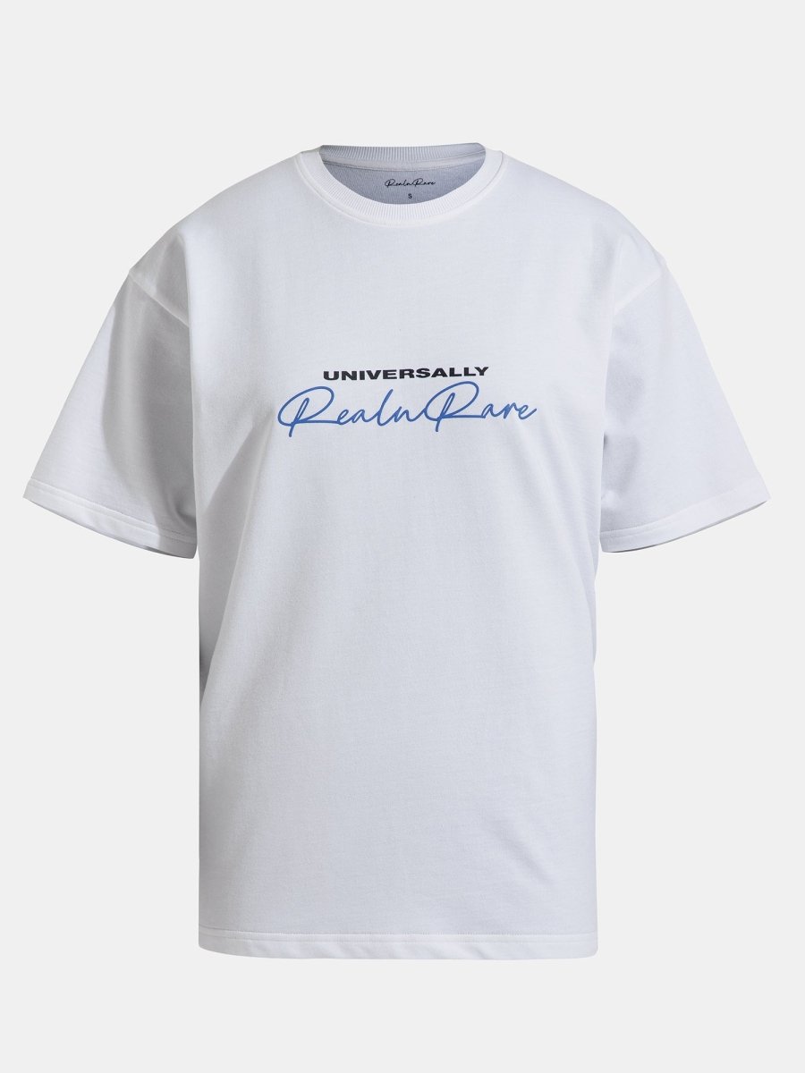 Universally Oversized Tee - White - REAL n RARE